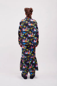 Printed Twill Jacket / Alien Black