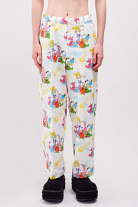 Single Pleat Trousers / Alien White