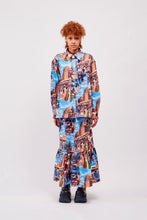 画像をギャラリービューアに読み込む, Cotton Printed Skirt / NY Street
