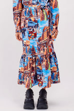画像をギャラリービューアに読み込む, Cotton Printed Skirt / NY Street
