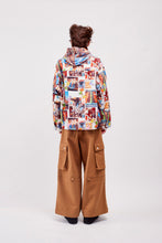 画像をギャラリービューアに読み込む, Pritned Twill Jacket / NY Alien
