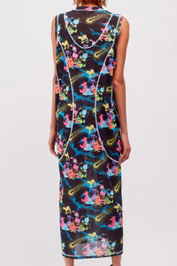 Powernet Sleeveless Dress / Alien Black