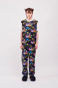 Printed T-shirt / Alien Black
