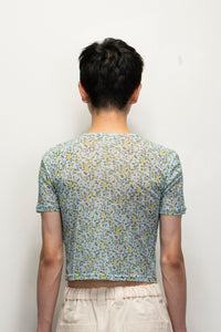 Powernet Baby Tee / Blue Wildflower