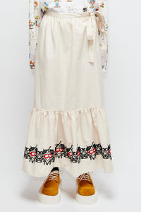 Cherry Embroidered Skirt / Cherry