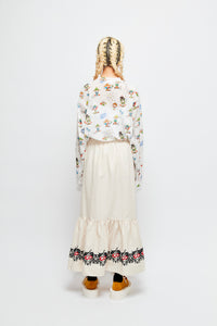 Cherry Embroidered Skirt / Cherry