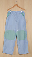 画像をギャラリービューアに読み込む, Bi-color Trousers / Blue &amp; Green
